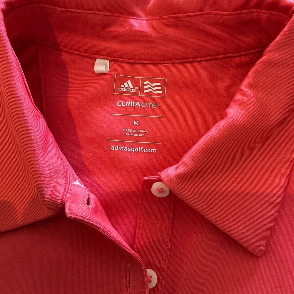 Women's Sleeveless Red Polo Top - Picture 2 of 2